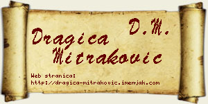 Dragica Mitraković vizit kartica